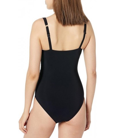 Women's Standard Hula Dance D Cup One Piece Black $55.77 Swimsuits