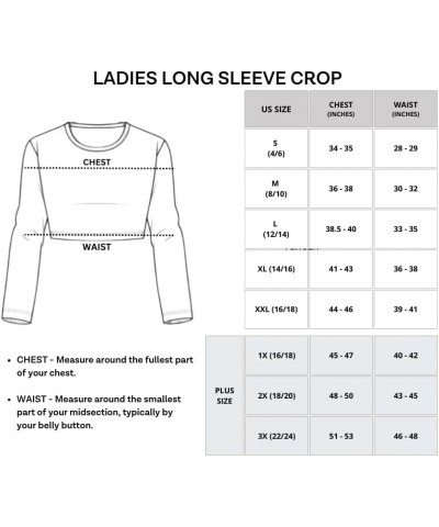 4-Pack: Women's Long Sleeve Ribbed Knit Cotton Crew Neck Crop Top Shirt - (Available in Plus) Standard Set 1 $19.75 T-Shirts