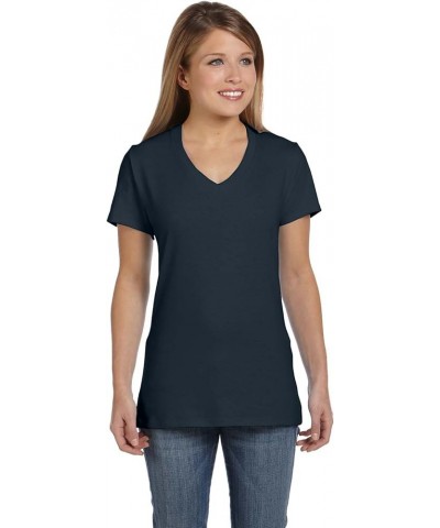 Women's Cooldri Short Sleeve Performance V-Neck T-Shirt (1 Pack) Vintage Black $6.69 Activewear