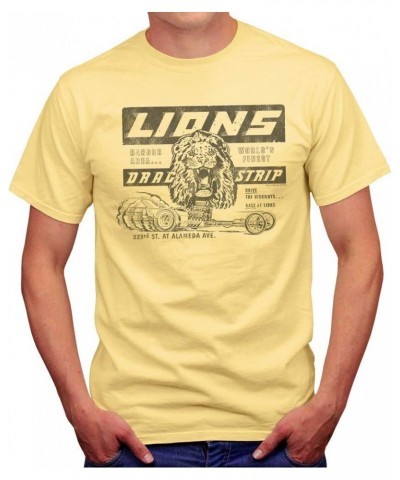 Lions Drag Strip Short Sleeve Comfortable Cotton T-Shirt $16.65 T-Shirts