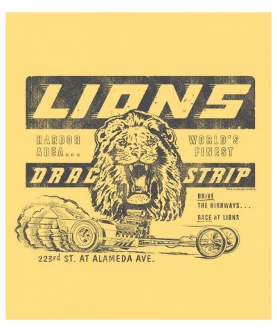 Lions Drag Strip Short Sleeve Comfortable Cotton T-Shirt $16.65 T-Shirts