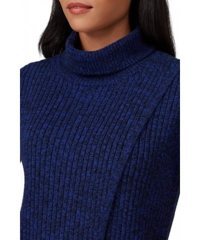 Rent The Runway Pre-Loved Blue Cross Front Turtleneck Blue $28.07 Sweaters