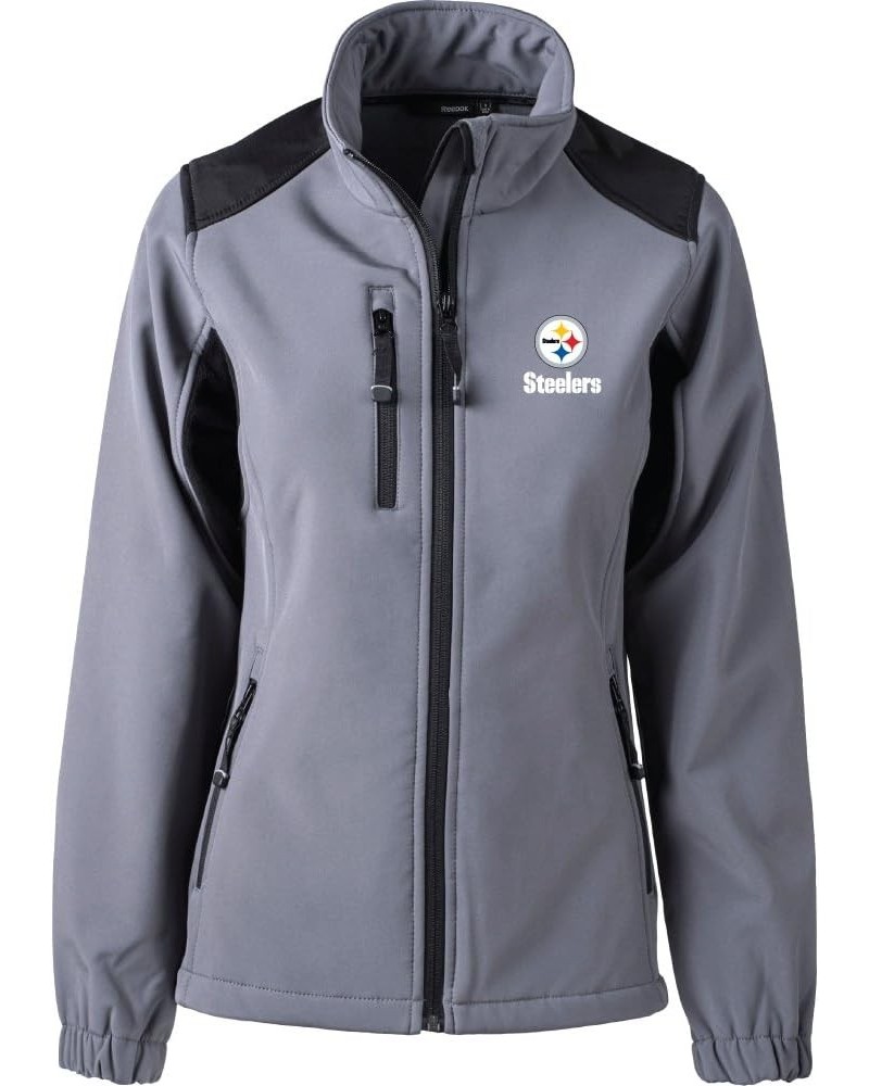 Women's Softshell Jacket Pittsburgh Steelers Black $33.89 Jackets