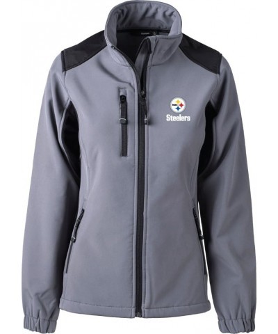 Women's Softshell Jacket Pittsburgh Steelers Black $33.89 Jackets