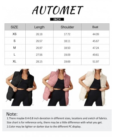 Puffer Vest Women Sleeveless Zip Up Outerwear Warm Puffer Lightweight Down with Pocket Fall Winter Jackets Coats 2023 Black $...