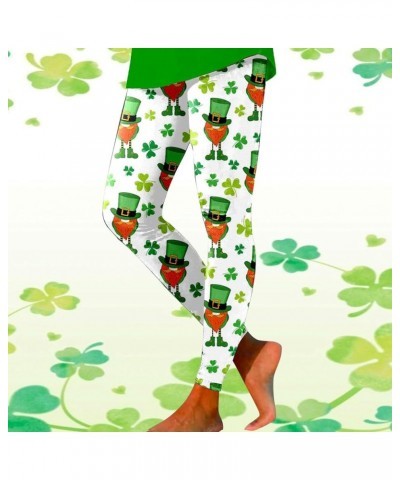 St. Patrick's Day Leggings for Women for Parties Festivals High Waisted Stretch Yoga Pants Full Length Active Tights Z08 $8.9...