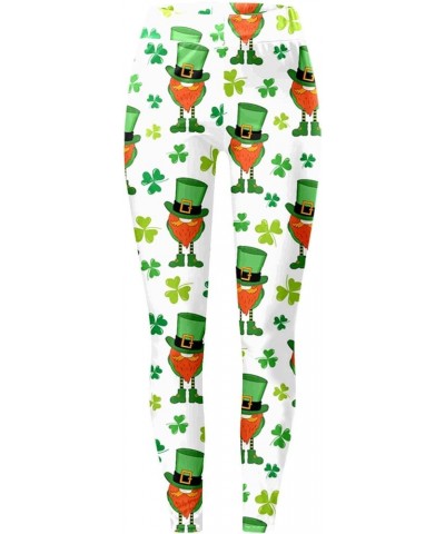 St. Patrick's Day Leggings for Women for Parties Festivals High Waisted Stretch Yoga Pants Full Length Active Tights Z08 $8.9...