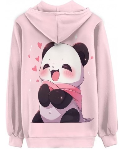 XS-5XL Zip Up Hoodie for Women Sweatshirt Pullover Cute Panda Design $21.33 Hoodies & Sweatshirts