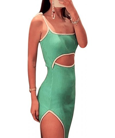 Maxi Dress for Women Elegant Spaghetti Straps Bodycon Dress Full Length Sexy Formal Dresses Party Dress Beachwear Taa Green $...