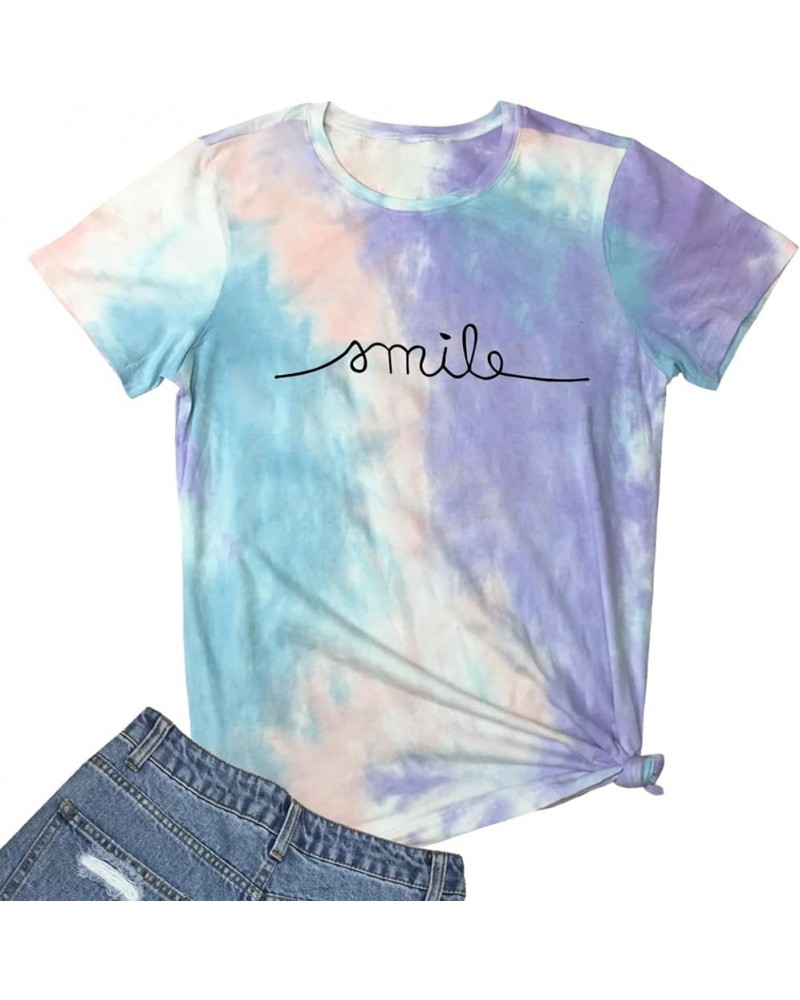 Women Graphic Cute Tee Funny T Shirts Tie Dye 09 $10.63 T-Shirts