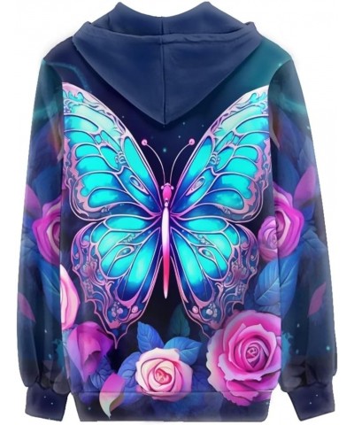 Trendy Zip Up Jackets for Women XS-5XL Fashion Hoodies and Sweatshirts Flower Butterfly $23.00 Hoodies & Sweatshirts