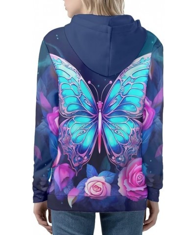 Trendy Zip Up Jackets for Women XS-5XL Fashion Hoodies and Sweatshirts Flower Butterfly $23.00 Hoodies & Sweatshirts