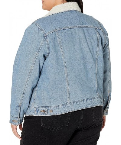 Women's Original Sherpa Trucker Jackets (Also Available in Plus) Plus Size Meadow Mist Corduroy $37.17 Others