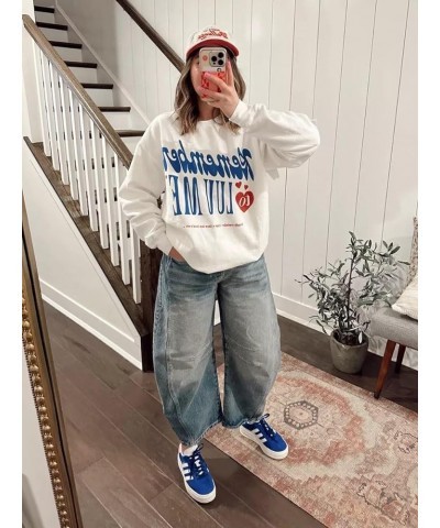 Barrel Jeans Women Mid Rise Barrel Leg Pants, Wide Leg Boyfriend Jeans for Women Retro Denim Baggy Vintage Horse Shoe Jeans B...