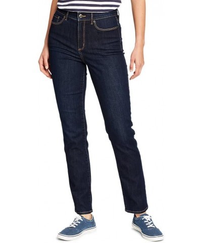 Women's Revival High-Rise Slim Straight Jeans Aged Blue $32.77 Jeans