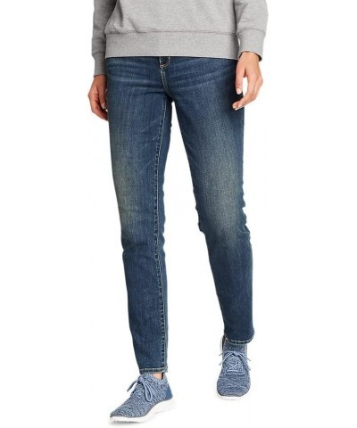 Women's Revival High-Rise Slim Straight Jeans Aged Blue $32.77 Jeans