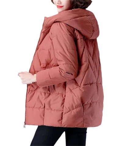 Winter Parka Women Jacket Mid-Long Loose Hood Cotton Coat Outerwear Colour 6 $29.14 Jackets