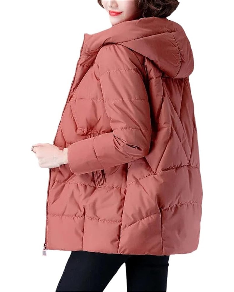 Winter Parka Women Jacket Mid-Long Loose Hood Cotton Coat Outerwear Colour 6 $29.14 Jackets