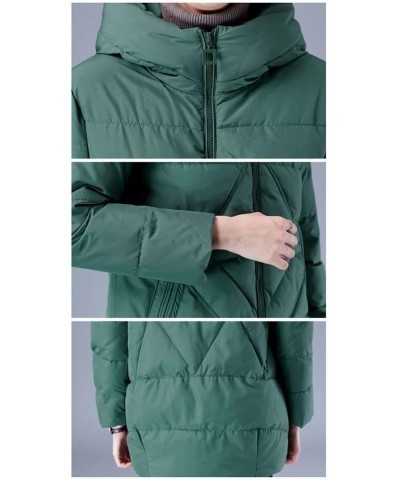 Winter Parka Women Jacket Mid-Long Loose Hood Cotton Coat Outerwear Colour 6 $29.14 Jackets