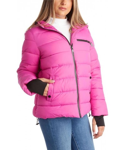 Steven Madden Women Winter Jacket - Packable Quilted Puffer Parka Coat - Hooded Outerwear Windbreaker Jacket for Women, S-XL ...