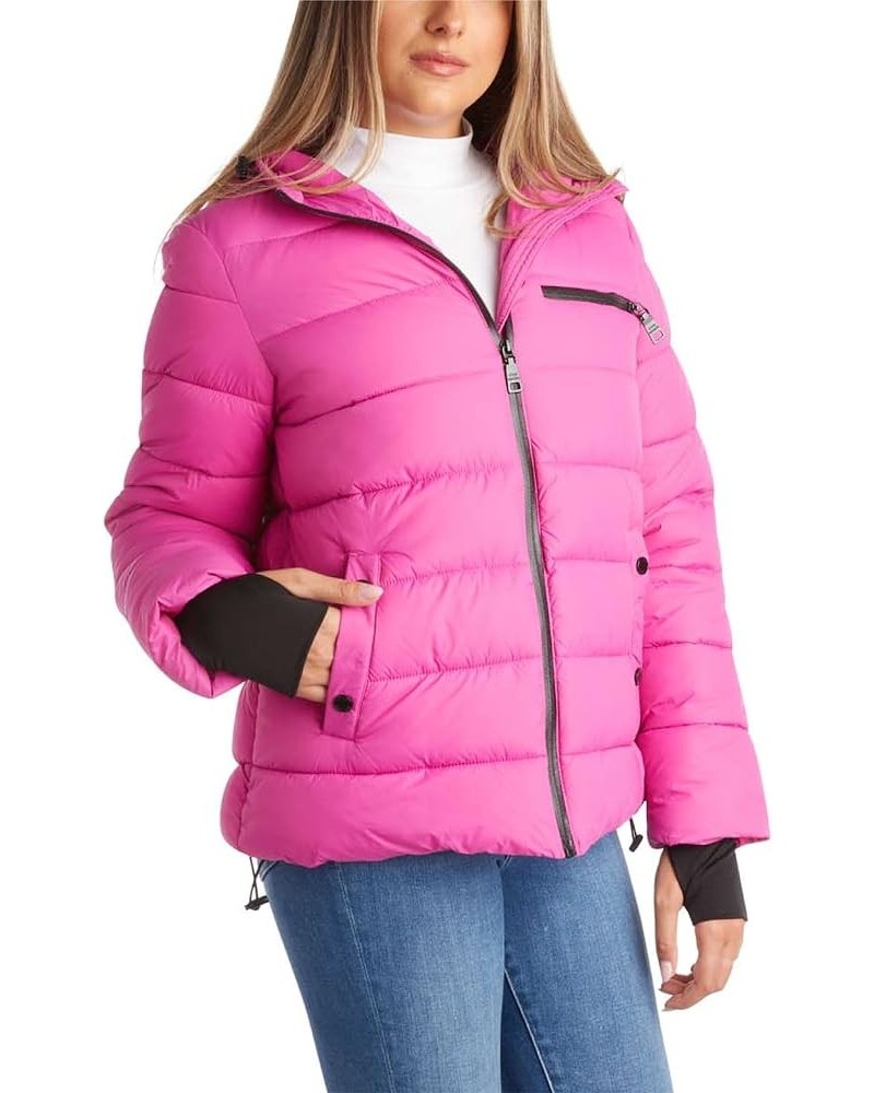 Steven Madden Women Winter Jacket - Packable Quilted Puffer Parka Coat - Hooded Outerwear Windbreaker Jacket for Women, S-XL ...