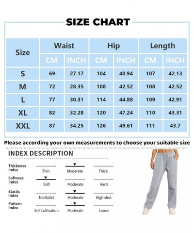 Baggy Wide Leg Sweatpants for Women Fleece High Waist Joggers with Pockets Lightweight Comfy Drawstring Sweat Pants E006-gray...