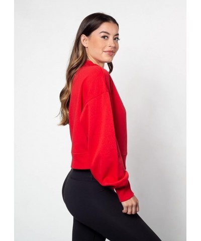 Women's Haily Sweatshirt Georgia Bulldogs Red $12.14 Activewear