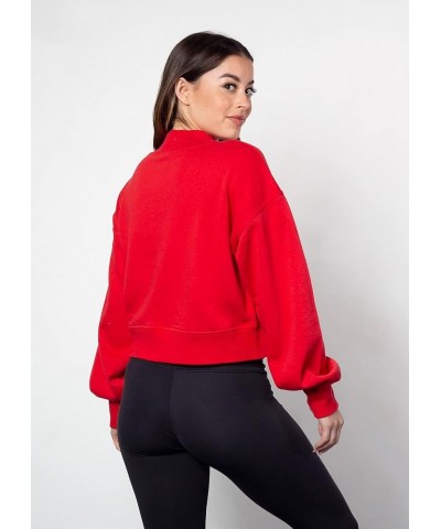 Women's Haily Sweatshirt Georgia Bulldogs Red $12.14 Activewear