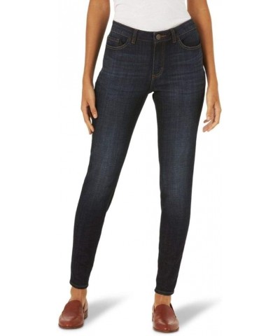 Women's Slim Fit Skinny Leg Midrise Jean Blackout $18.32 Jeans