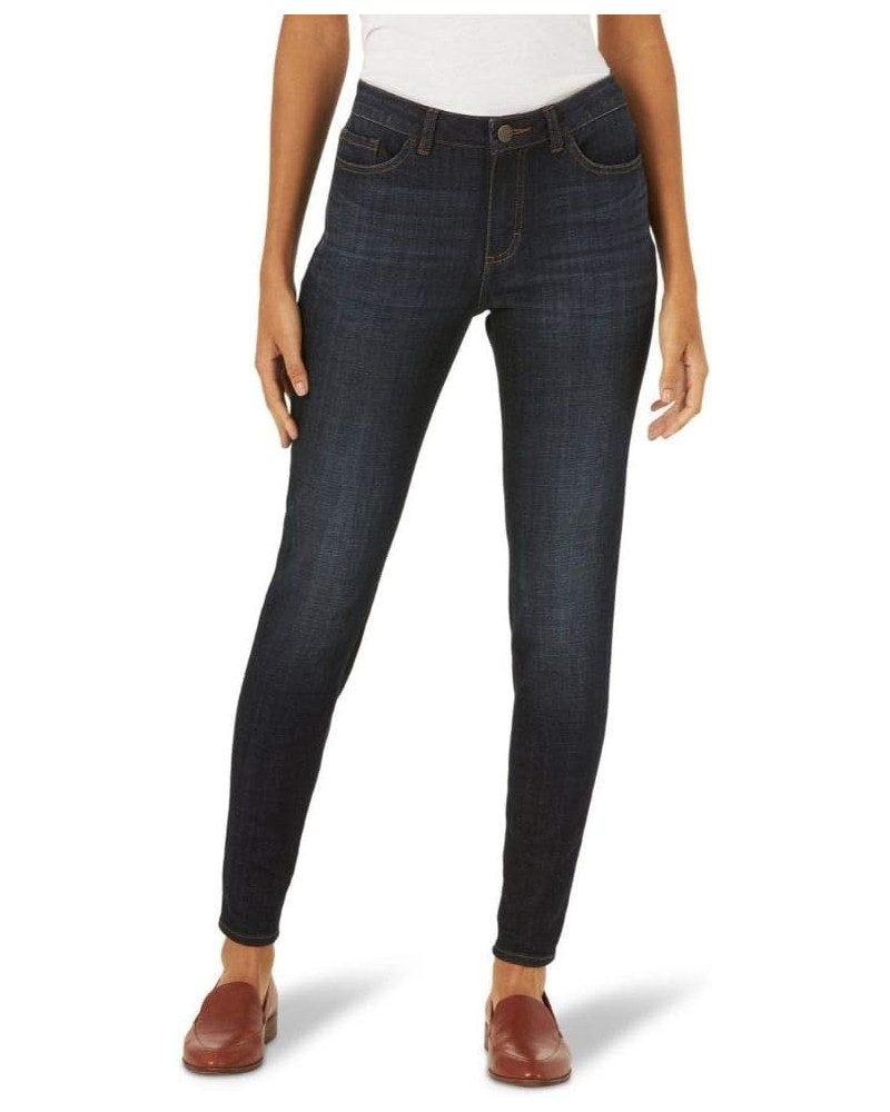 Women's Slim Fit Skinny Leg Midrise Jean Blackout $18.32 Jeans