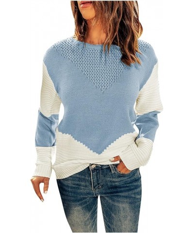 RMXEi Women's Pullover Sweatshirt,Women's Fashion Plaid Vest Sweater Vest Outer Wear Inner Knitted Sweater Light Blue $19.46 ...