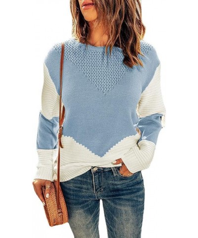 RMXEi Women's Pullover Sweatshirt,Women's Fashion Plaid Vest Sweater Vest Outer Wear Inner Knitted Sweater Light Blue $19.46 ...