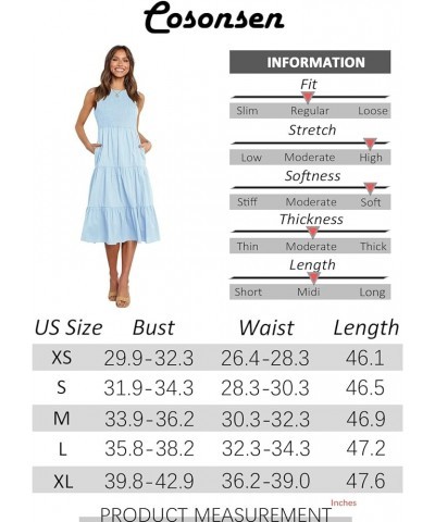 Womens Summer Dresses Casual Crewneck Sleeveless Smocked Maxi Long Dress 05 Pink $29.06 Dresses