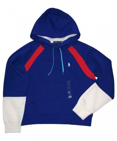 Women's Double Knit Pullover Hoodie Medium M Blue $39.37 Hoodies & Sweatshirts