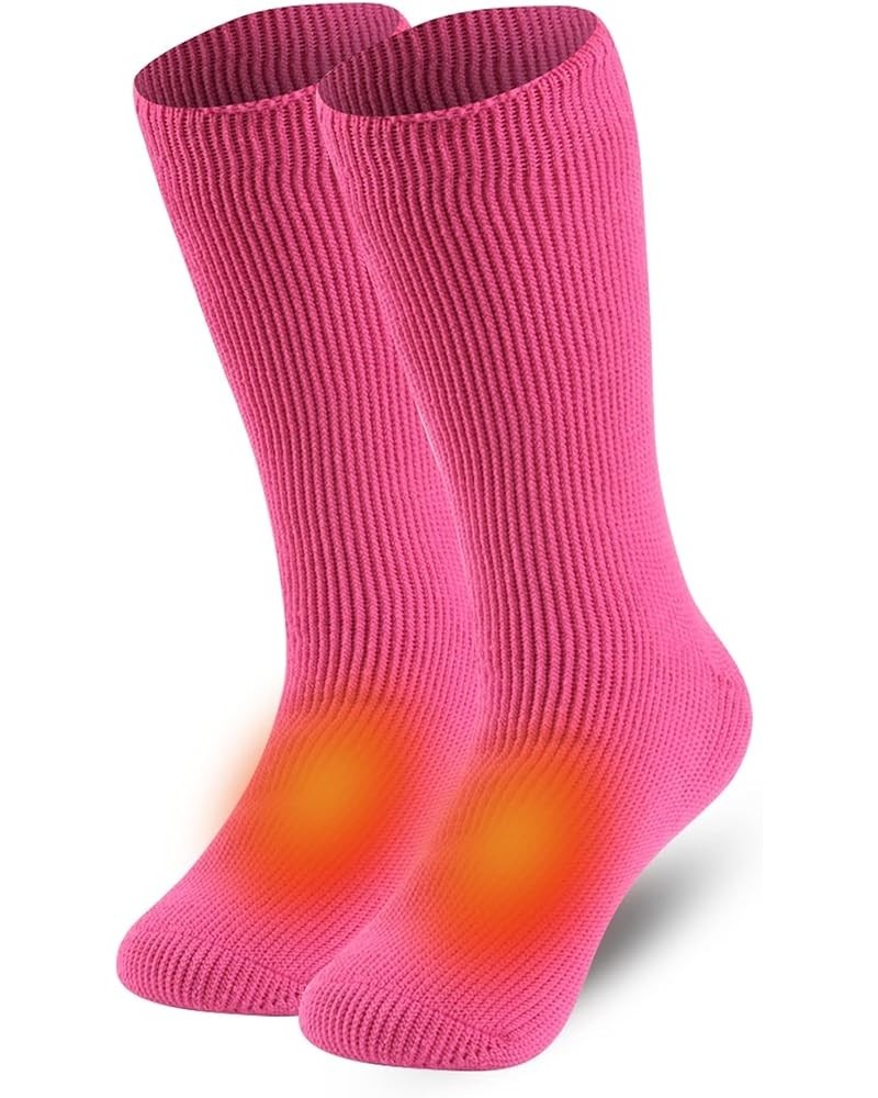 Unisex Winter Thermal Socks Warm Thickened Arctic Insulated Lined Heavy Crew Socks Rose $10.19 Activewear