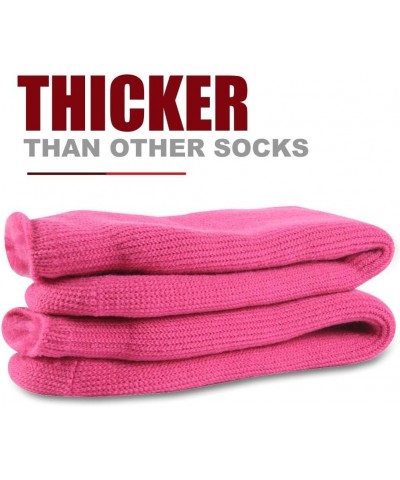 Unisex Winter Thermal Socks Warm Thickened Arctic Insulated Lined Heavy Crew Socks Rose $10.19 Activewear