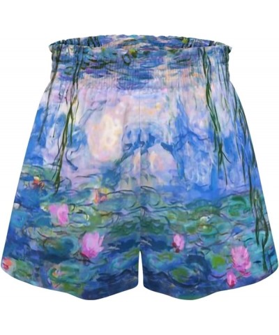 Soft Comfy Activewear Lounge Shorts with Pockets for Women Claude Monet Poster $15.65 Sleep & Lounge