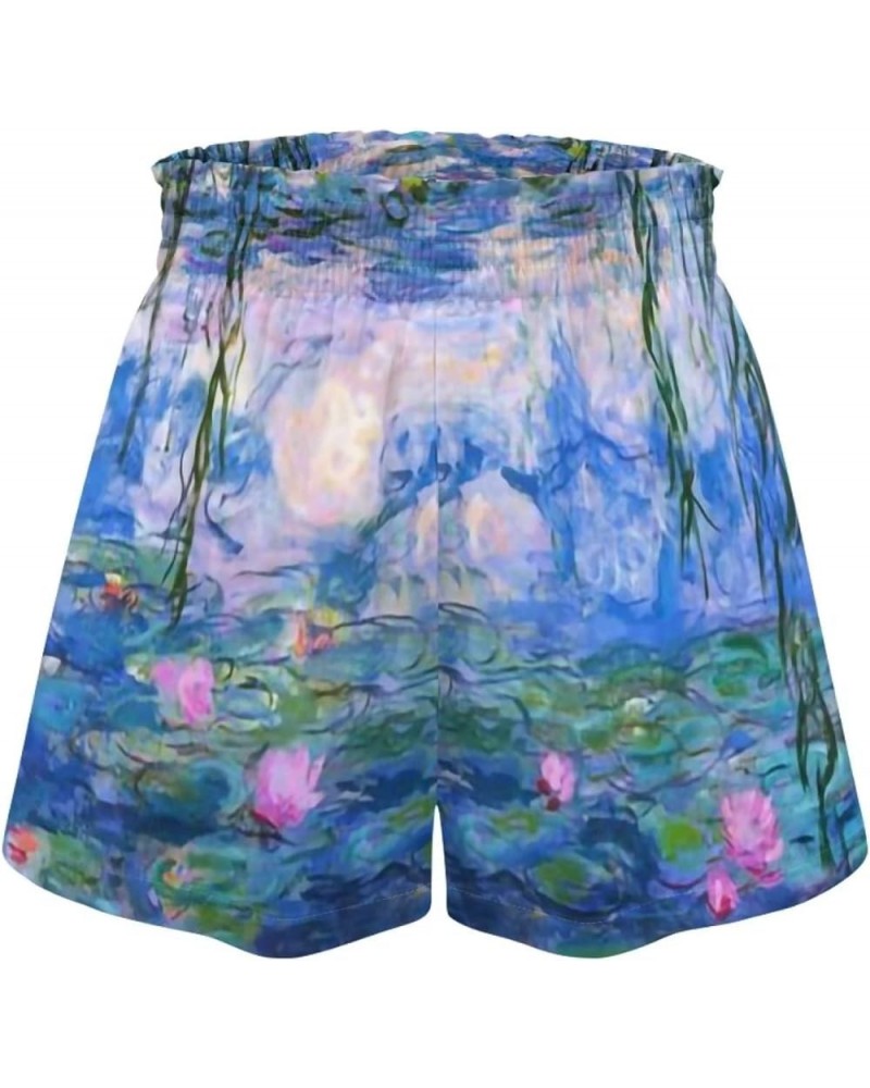 Soft Comfy Activewear Lounge Shorts with Pockets for Women Claude Monet Poster $15.65 Sleep & Lounge