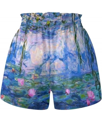 Soft Comfy Activewear Lounge Shorts with Pockets for Women Claude Monet Poster $15.65 Sleep & Lounge