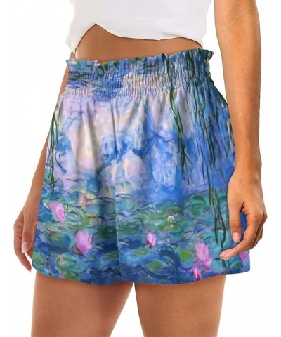 Soft Comfy Activewear Lounge Shorts with Pockets for Women Claude Monet Poster $15.65 Sleep & Lounge