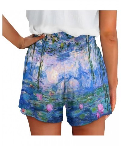 Soft Comfy Activewear Lounge Shorts with Pockets for Women Claude Monet Poster $15.65 Sleep & Lounge