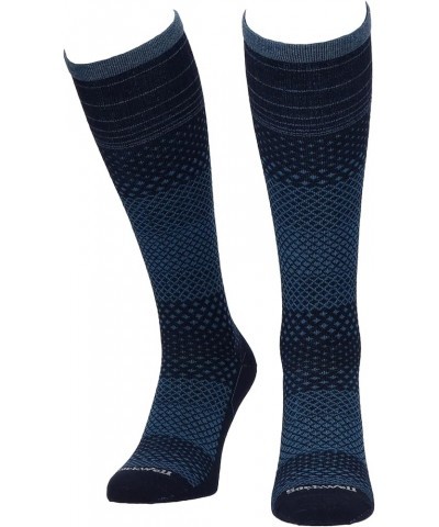 Women's Micro Grade Moderate Graduated Compression Sock Navy $16.10 Activewear