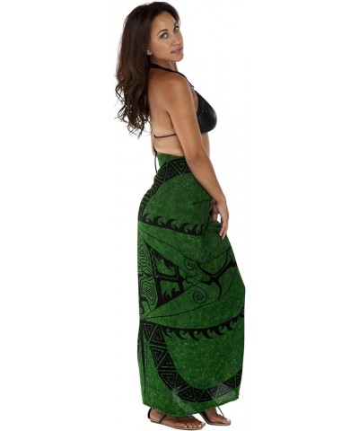 Womens Tattoo Swimsuit Cover-Up Sarong in Your Choice of Color Emerald Green $12.30 Swimsuits