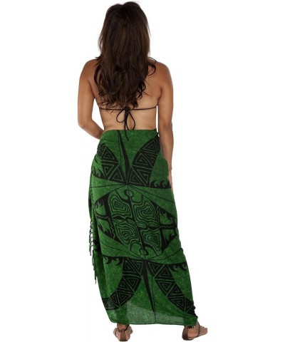 Womens Tattoo Swimsuit Cover-Up Sarong in Your Choice of Color Emerald Green $12.30 Swimsuits