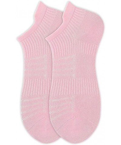 Womens Performance Ankle 4 Pairs Running Athletic Breathable Cushioned Low Cut Sports Socks Pink $11.54 Activewear