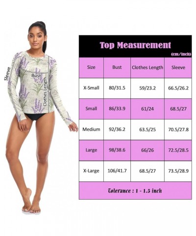 Rainbow Tree Women's Long Sleeves Rashguard Swim Shirt UPF 50+ Bathing Suits for Surfing Diving Outdoors XS 15 $12.53 Swimsuits