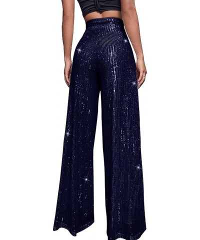 Sparkle Pants Women,Womens Sequin Pants Shiny Glitter Bling Evening Party Pants Fashion Pencil Pants with Drawstring Z2-dark ...