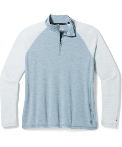 Women's Plus Size Classic Thermal Merino Wool Base Layer — Quarter Zip (Slim Fit) Lead Heather $44.75 Activewear