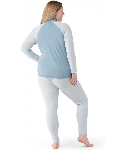 Women's Plus Size Classic Thermal Merino Wool Base Layer — Quarter Zip (Slim Fit) Lead Heather $44.75 Activewear