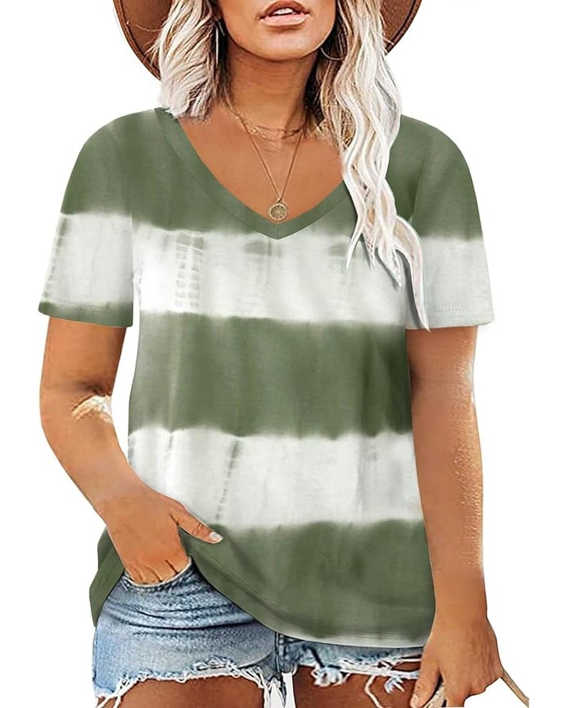 Plus Size Tops for Women Summer Tie Dye T Shirts 11_tie Dye_zk $11.75 T-Shirts